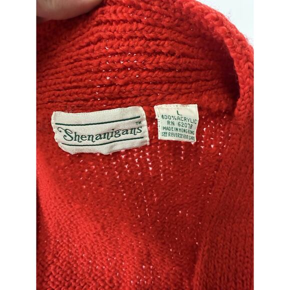 Women’s Vintage Christmas Red Size L Shenanigans Sweater Vest - Picture 4 of 6